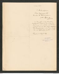 k.k. naturhistorisches Hofmuseum, Intendanzakten 1885-1896 (Hauer), Aktenzahl Z.346.a/1887, Seite 1
